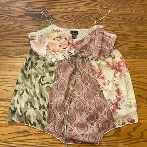 Vintage 90’s Mixit spaghetti string top size 1X